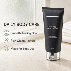 Generic brand cream texture close-up showing smooth fast-absorbing lotion