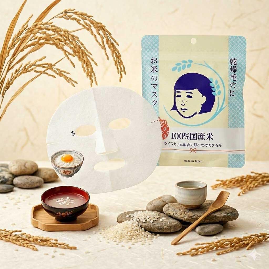 Generic rice fermented sake ingredient shot highlighting nourishing benefit