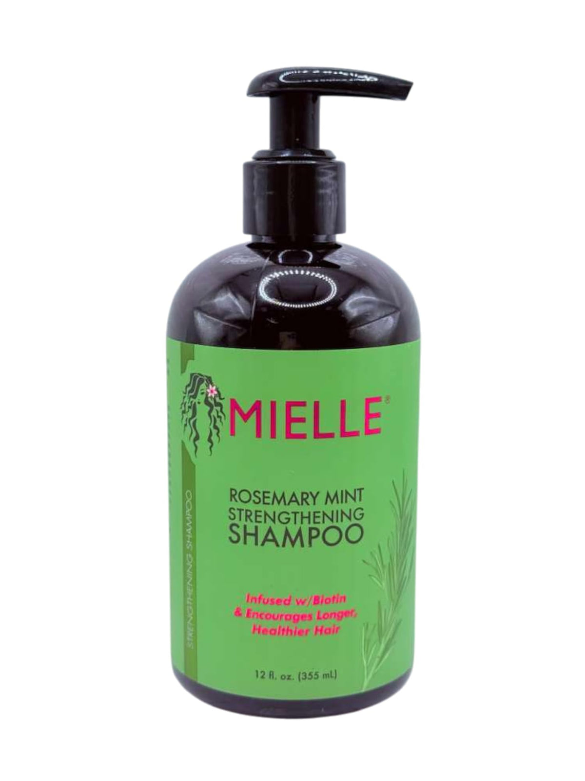 Generic showing rosemary mint shampoo foam texture and gentle cleanse benefit