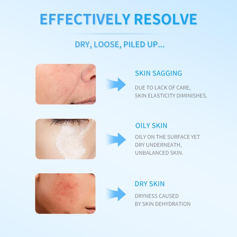 Generic salmon serum being applied to cheek for quick hydration and smoothing benefit