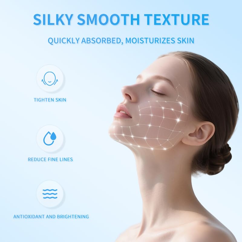 Generic salmon serum before and after skin texture improvement visual benefit