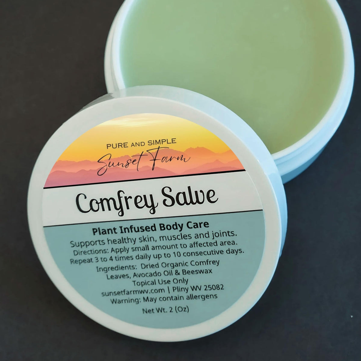 generic hand applying salve demonstrating easy absorption and portability