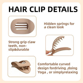 Generic hand holding clip showing size and easy handling for quick styling