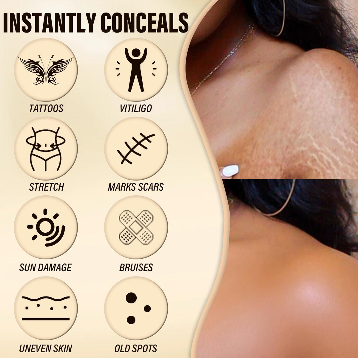 Generic product held in hand to show 100ML scale and travel-friendly benefit
