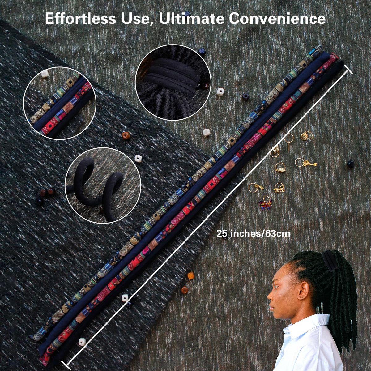 Generic spiral lock close-up of coil texture highlighting handmade durability and soft feel