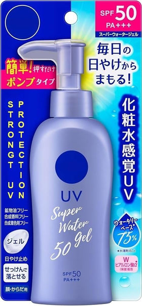 Generic Super Water Gel front pump bottle showing label and 140ml size, clear protection