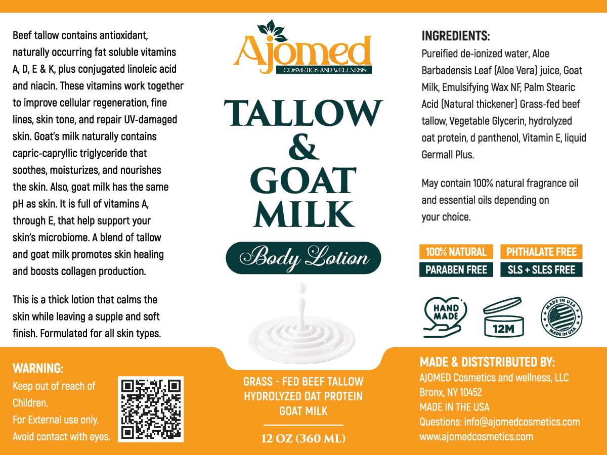 Generic Tallow & Goat Milk on bathroom vanity to suggest daily skincare routine