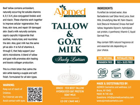 Generic Tallow & Goat Milk on bathroom vanity to suggest daily skincare routine