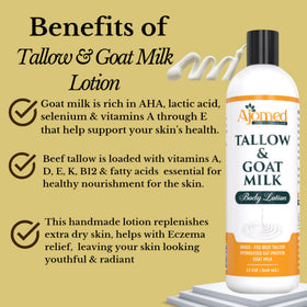 Generic Tallow & Goat Milk label detail showing handcrafted small-batch quality