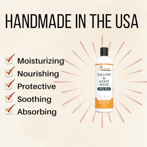 Generic Tallow & Goat Milk pouring into hand demonstrating easy spreadability
