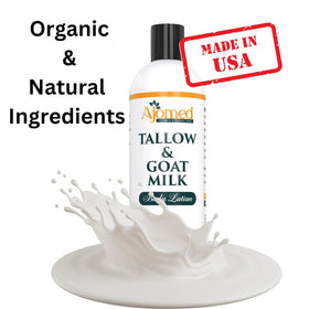 Generic Tallow & Goat Milk 12 oz jar size comparison indicating value