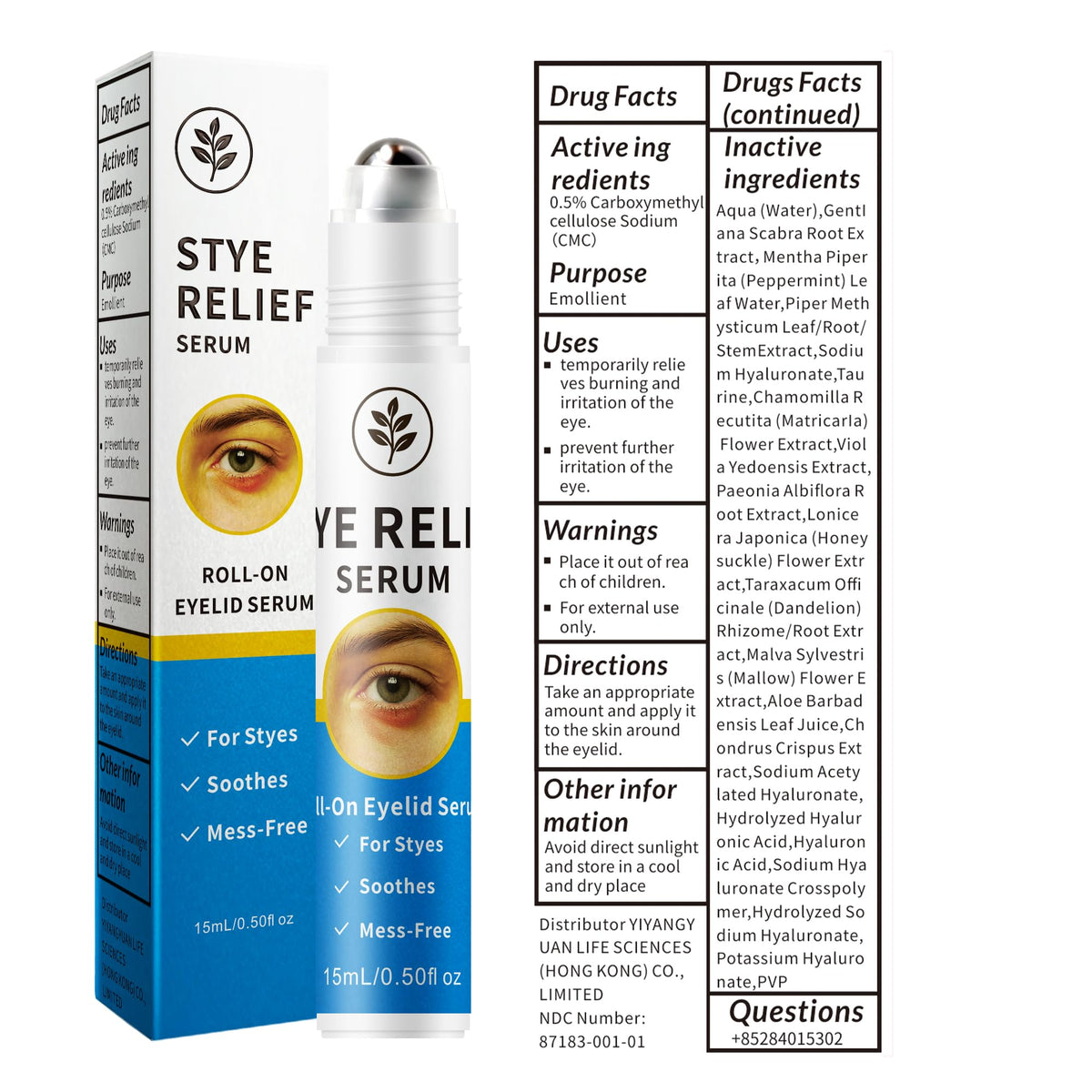 Generic brand serum texture drop close-up showing lightweight formula