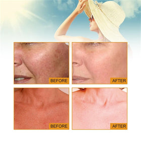 Generic sunscreen texture swipe showing gel-essence hydration and smooth application