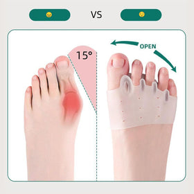 Generic toe separators inside sneaker profile showing ultra-thin design comfort