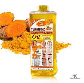 Generic turmeric oil texture close-up drop on skin, highlights smooth absorption and hydrating finish