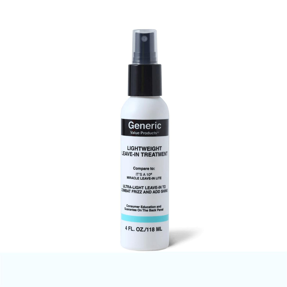 Generic Value Products front bottle view showing lightweight leave-in treatment benefit