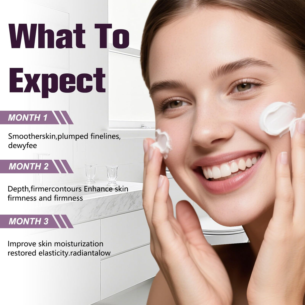 Generic Wonder Lift Cream on bathroom counter during night routine showing effortless layering benefit