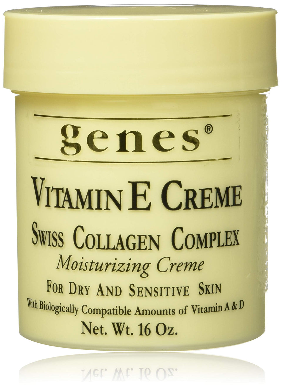 Genes front packaging 16 oz jar showing product label and moisturizing benefit