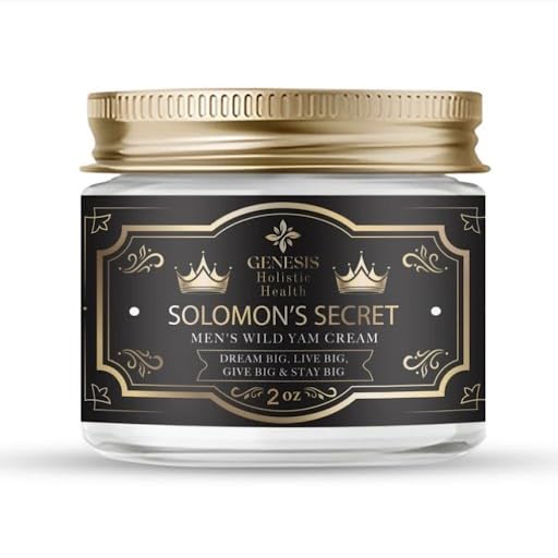 Genesis Holistic Health front jar showing label and 2oz cream, clear packaging benefit