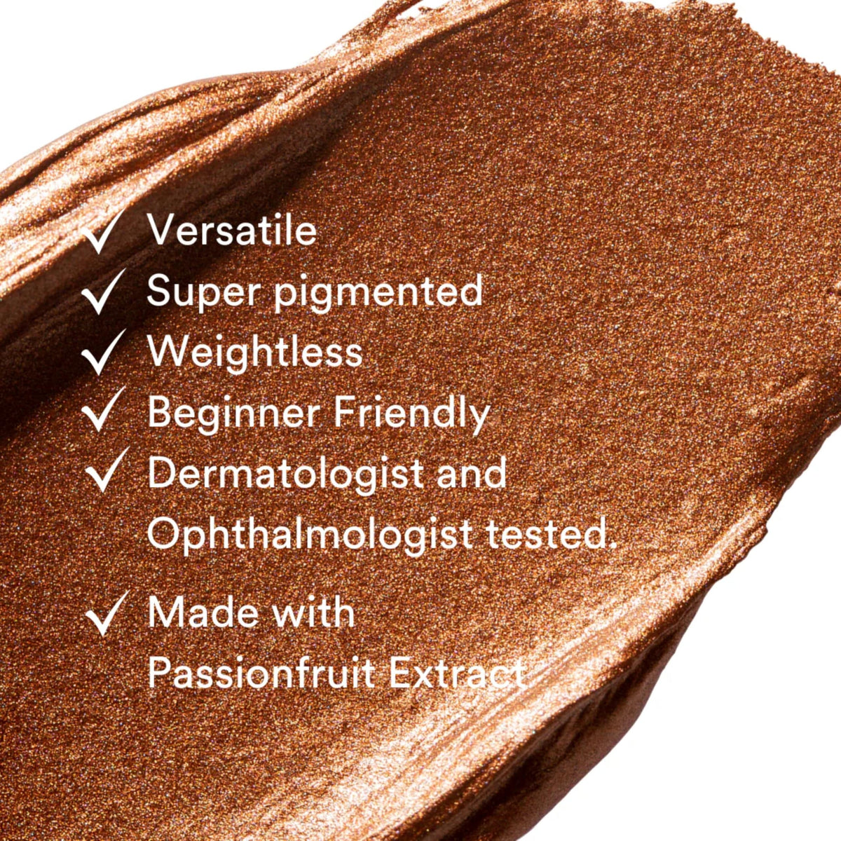 GEN SEE First Light texture close-up swatch showing molten metal shimmer, shows finish and payoff