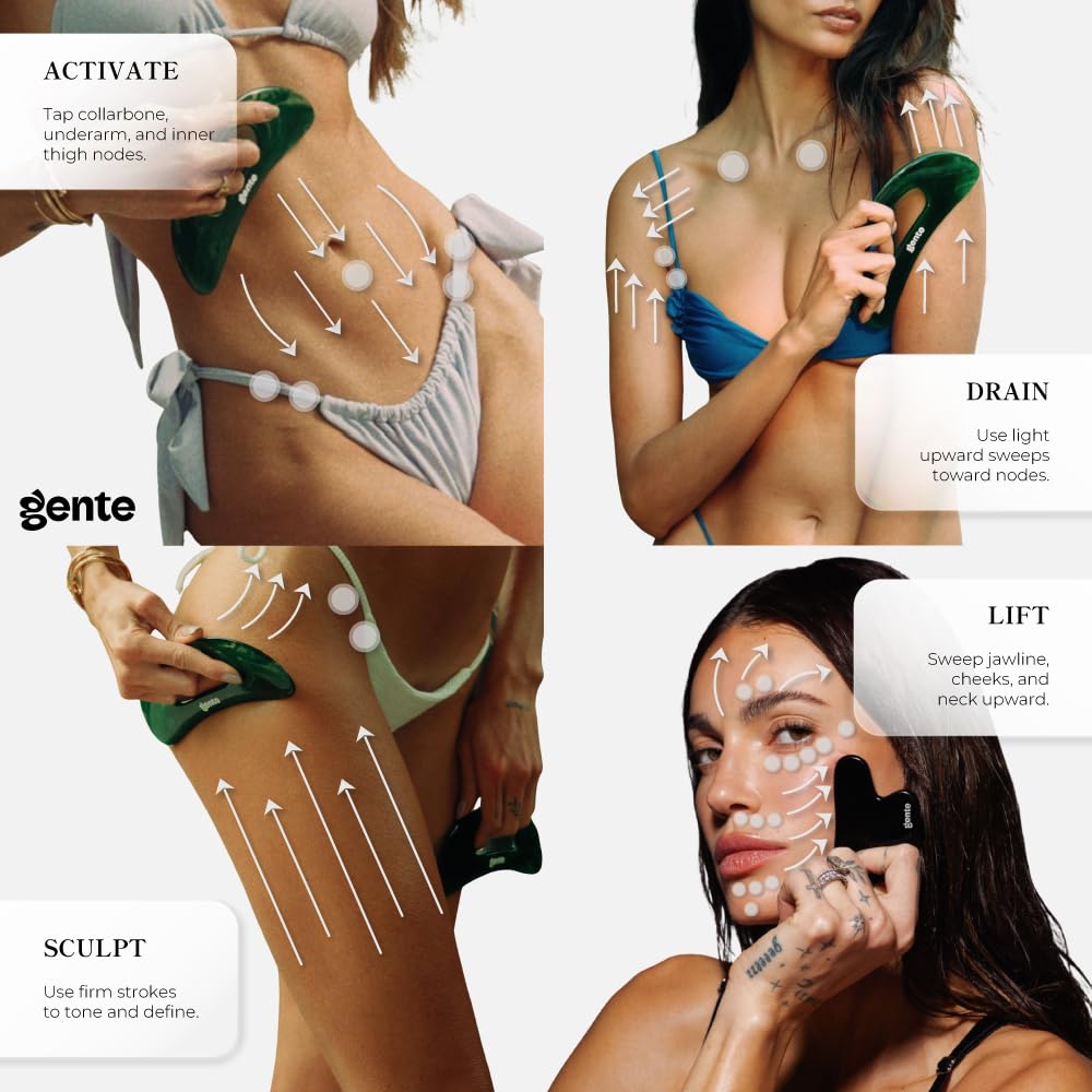 GENTE INC. lifestyle bathroom shelf with bottle suggesting daily ritual and luxury