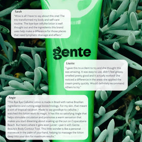 GENTE bottle on bathroom shelf in routine setting showing convenient daily use