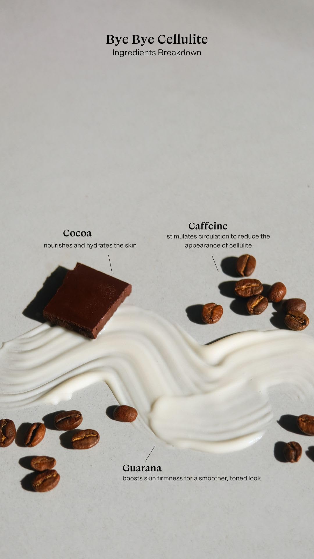 GENTE cream texture close-up highlighting silky absorbent formula for quick application
