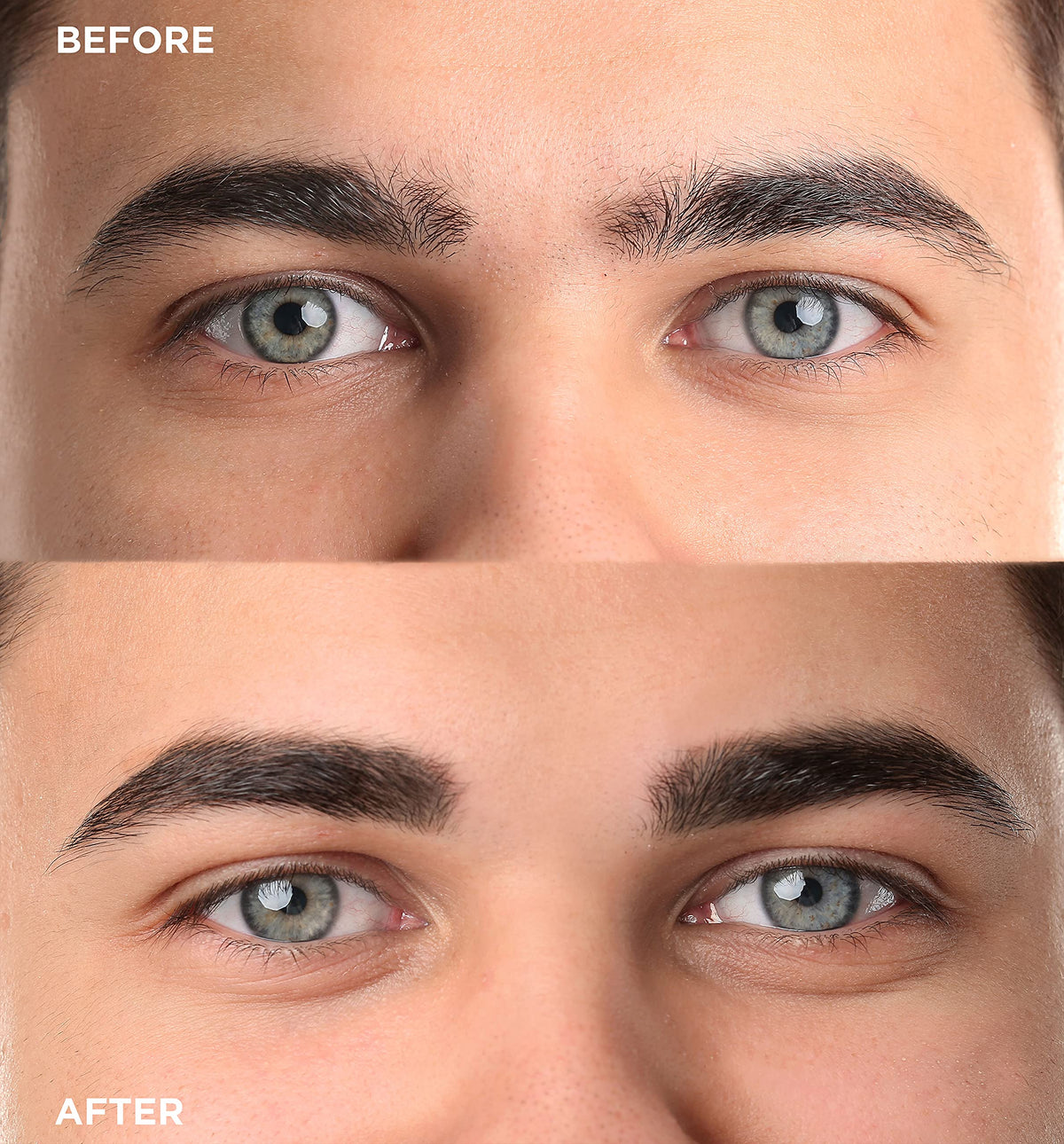 Gentlehomme brow pencil held in hand to show size and easy portability benefit