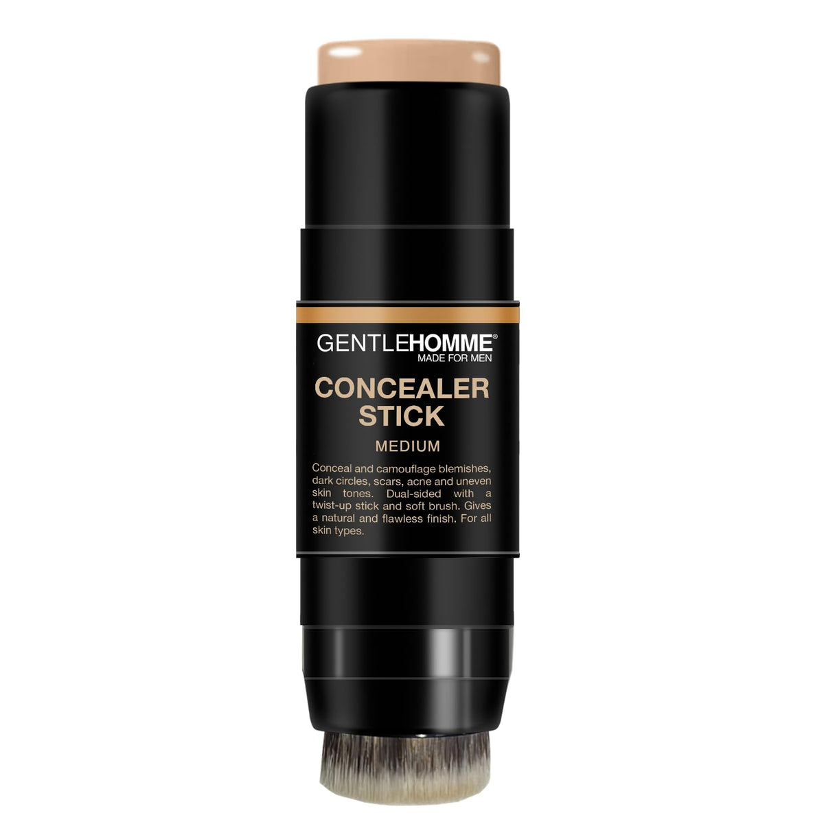Gentlehomme concealer dual-ended detail highlighting stick and soft brush