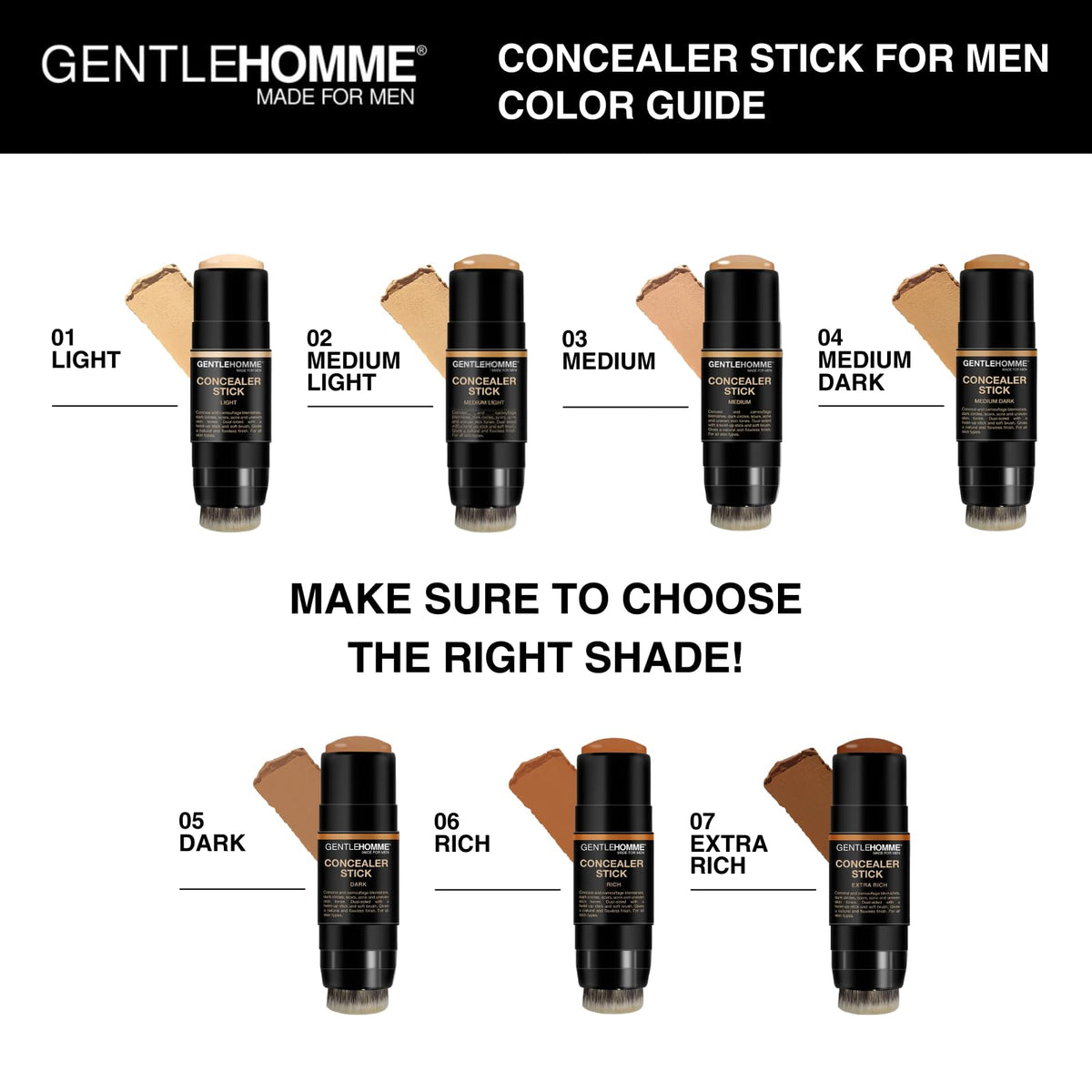 Gentlehomme concealer on a bathroom counter as a lifestyle grooming essential