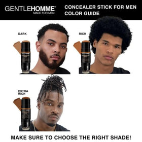 Gentlehomme concealer shown next to a coin to illustrate travel-friendly size