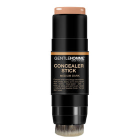 Gentlehomme dual‑ended concealer stick with attached soft brush for easy blending