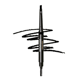 Gentlehomme front view of the 2-in-1 brow pencil showing sleek packaging and product benefit