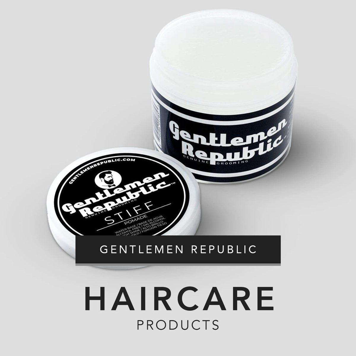 Gentlemen Republic applying pomade in hands demonstrating easy warming benefit