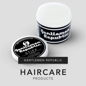 Gentlemen Republic applying pomade in hands demonstrating easy warming benefit