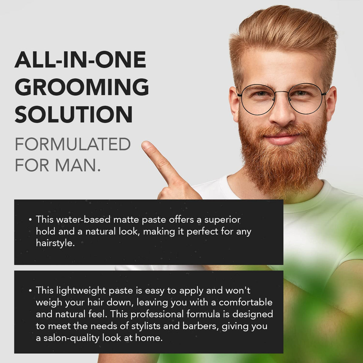 Gentlemen Republic barber applying paste demonstrating professional-grade control