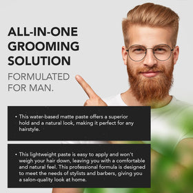 Gentlemen Republic barber applying paste demonstrating professional-grade control