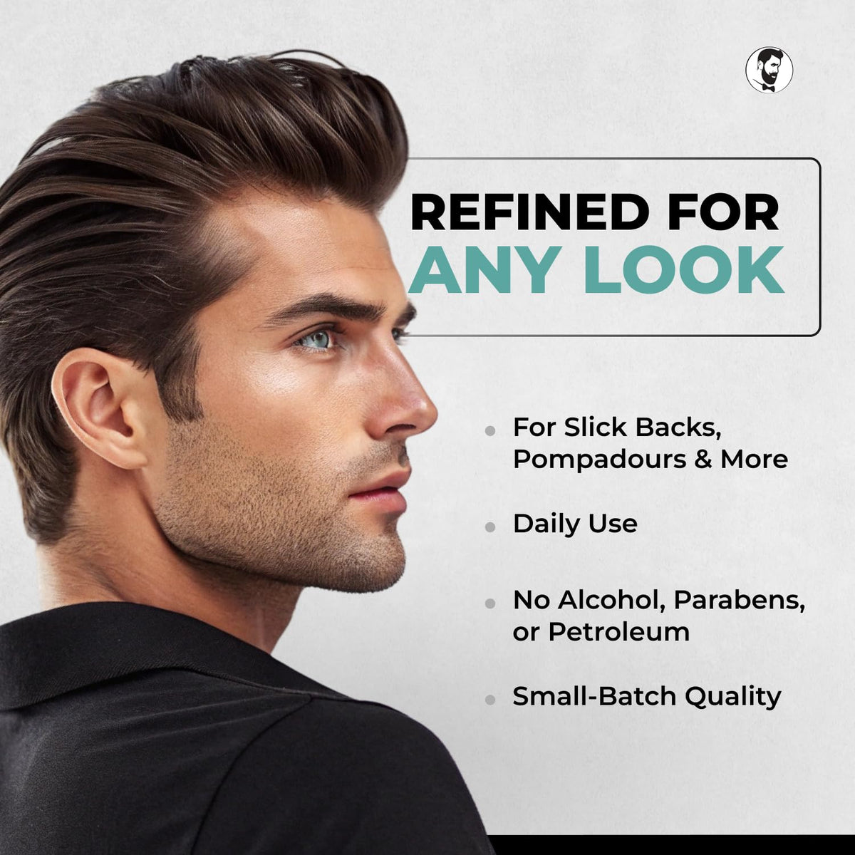 Gentlemen Republic before and after styling demonstrating frizz control benefit