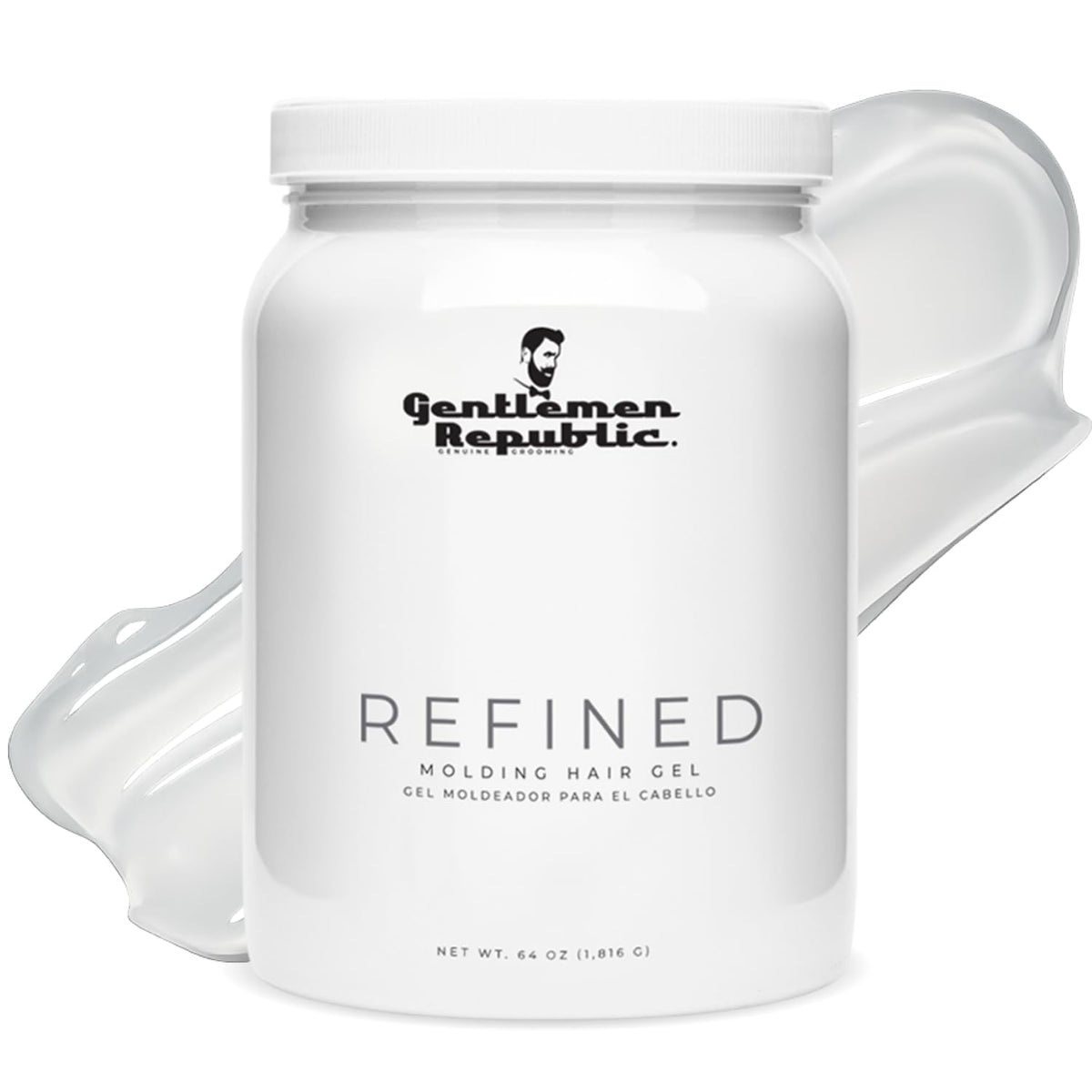 Gentlemen Republic front bottle view showing label and benefit of professional hold