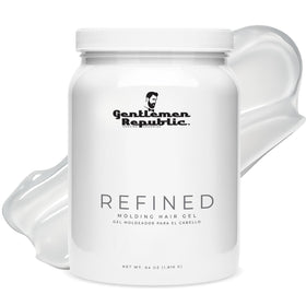 Gentlemen Republic front bottle view showing label and benefit of professional hold