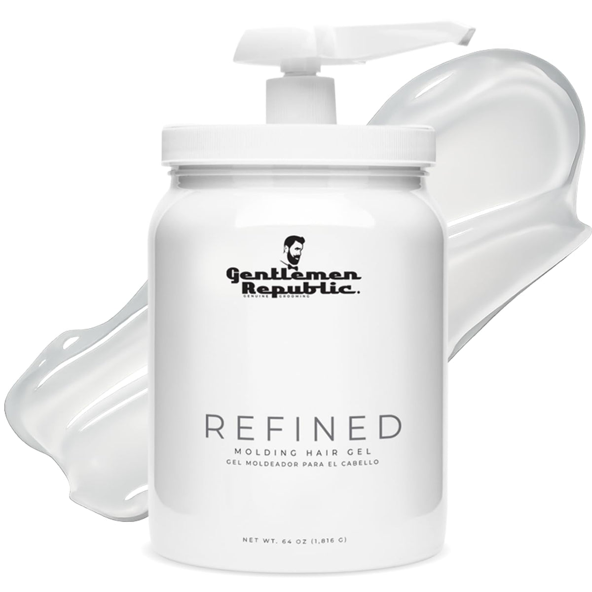 Gentlemen Republic front label showing size and hold benefits