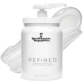 Gentlemen Republic front label showing size and hold benefits
