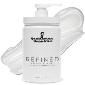 Gentlemen Republic front pump bottle showing brand and easy dispensing benefit