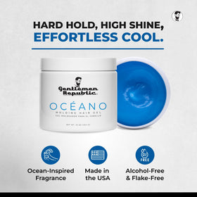 Gentlemen Republic pump dispenser close-up for precise, mess-free application benefit