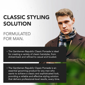 Gentlemen Republic rinsing pomade from hair illustrating easy washout