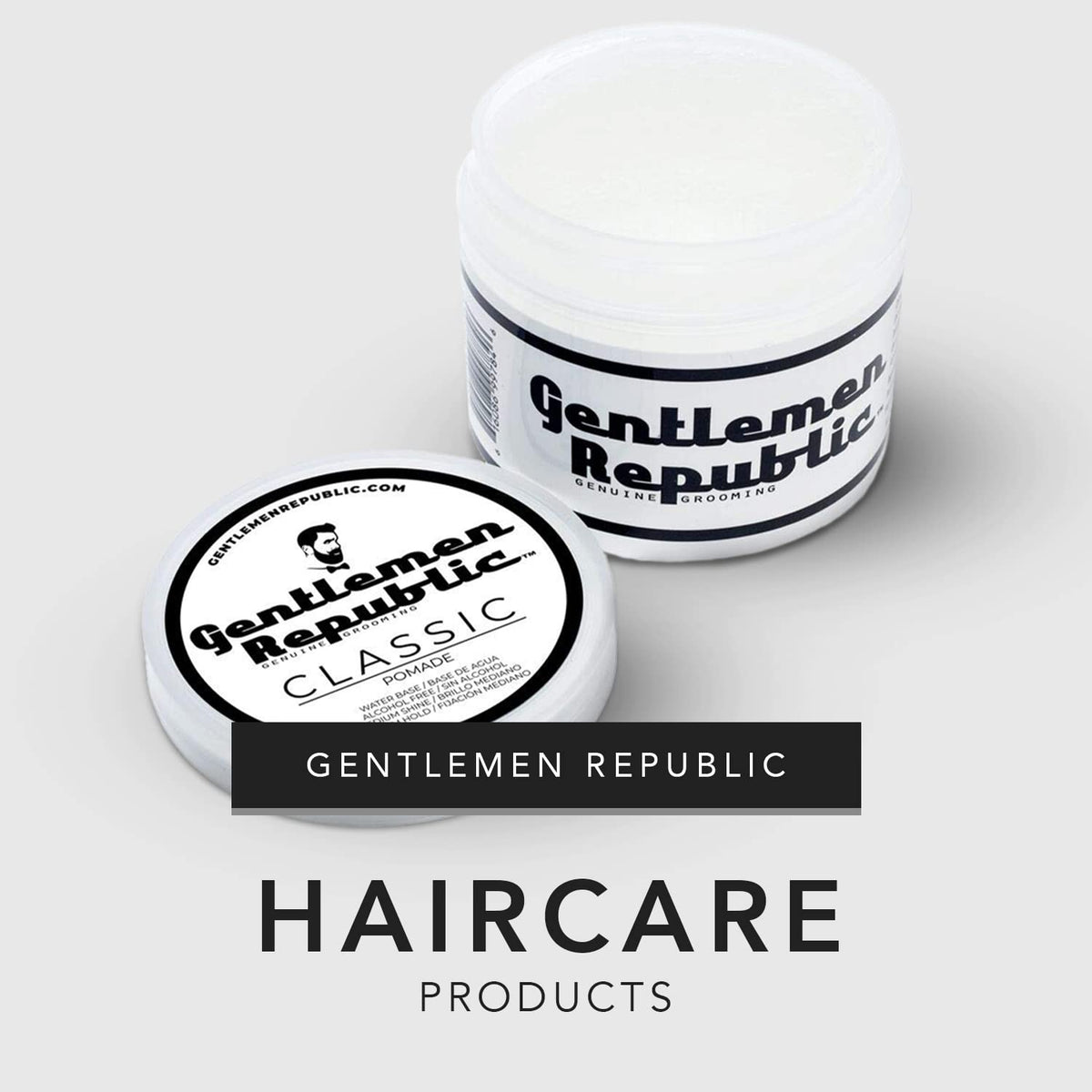 Gentlemen Republic styling a clean side part highlighting natural shine