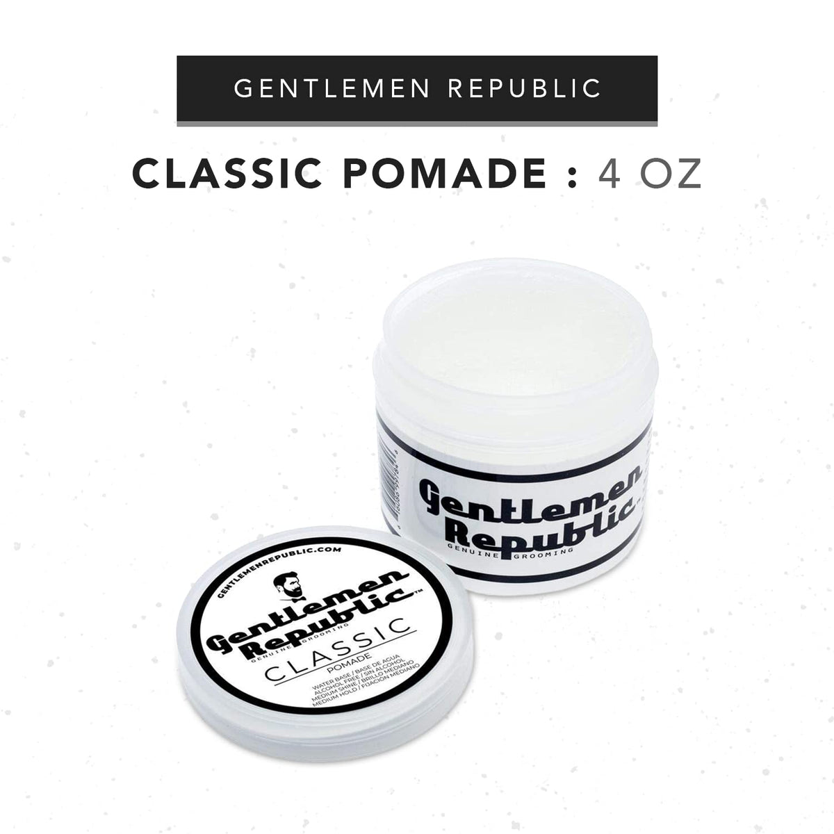 Gentlemen Republic used to create slicked-back hairstyle for polished finish