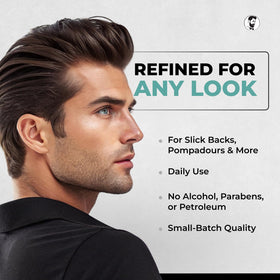 Gentlemen Republic ingredients and scent label highlighting gentle formula