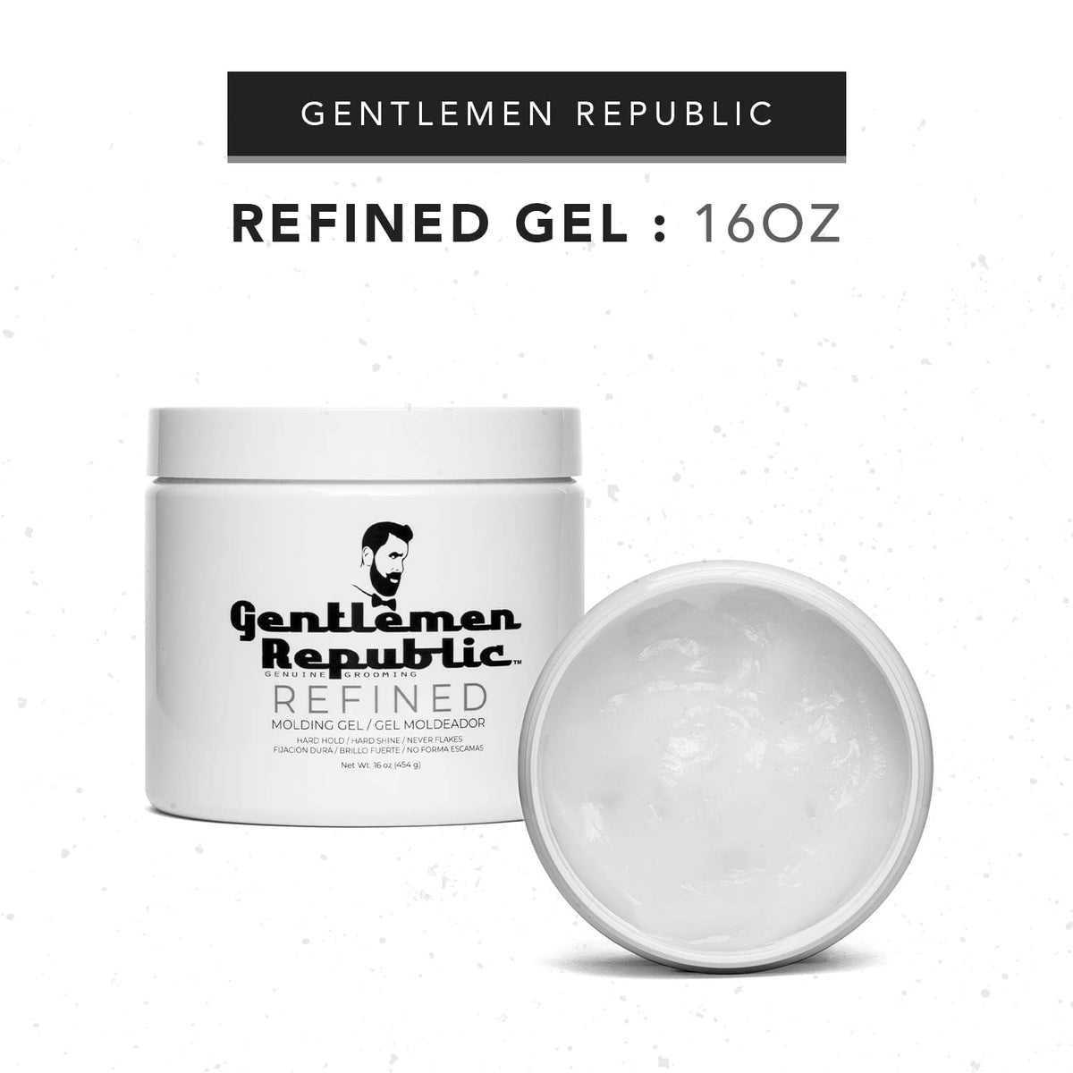 Gentlemen Republic slicked-back hairstyle showing polished high shine