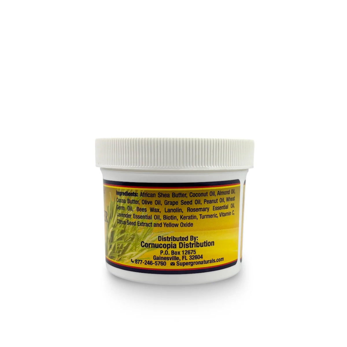 Genuine African Formula on bathroom shelf styled to show everyday use and grooming routine